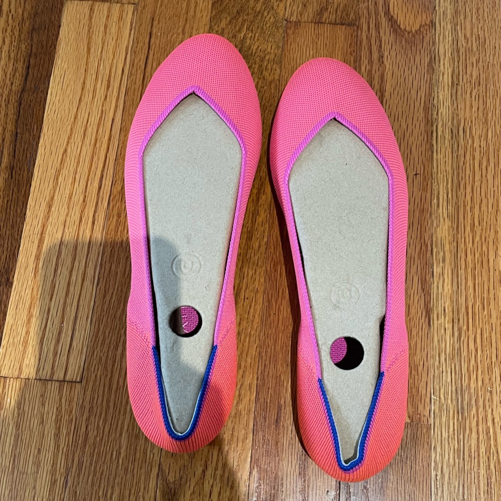EUC Tropical Pink Rothy’s flats